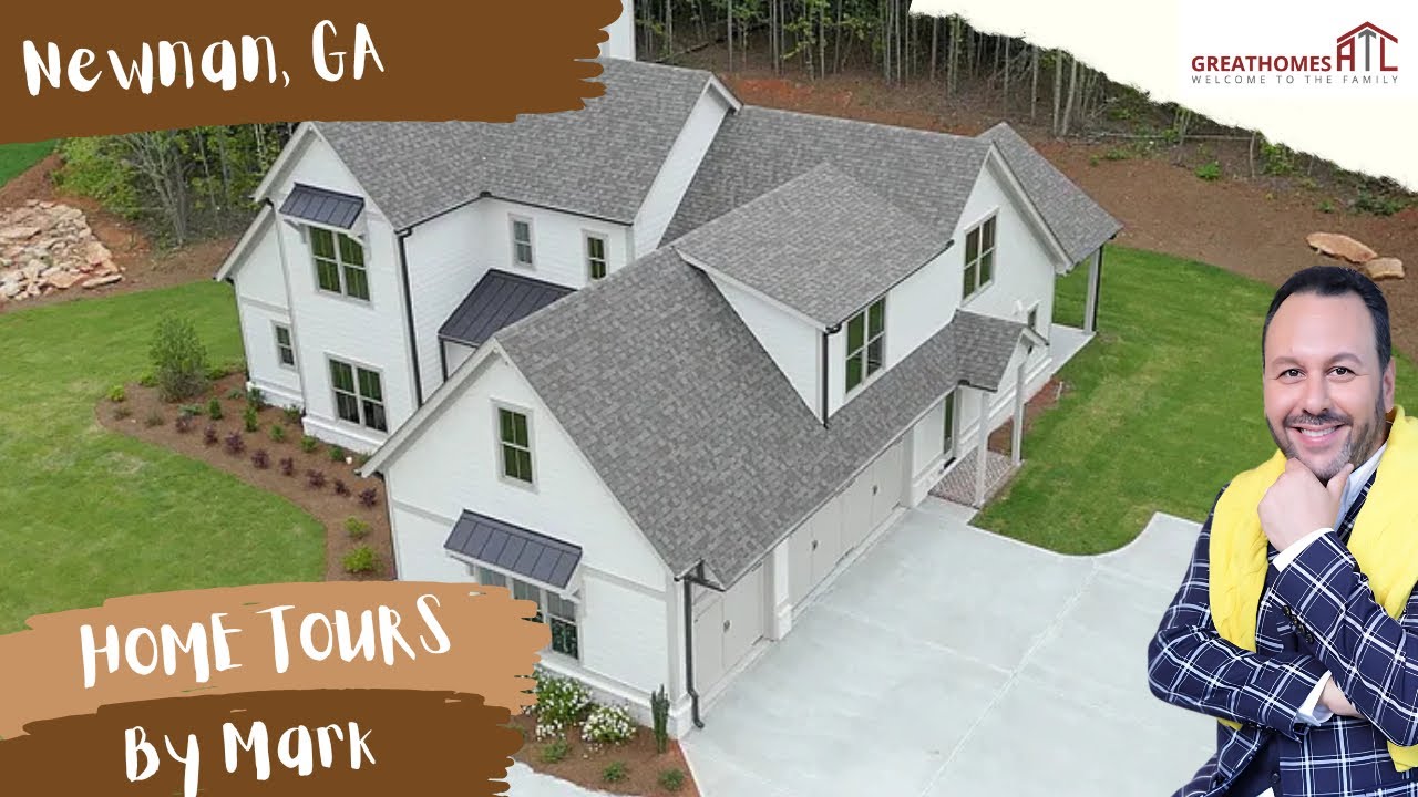 Новый, качественный дом в потрясающем городе Ньюнан, штат Джорджия. Великолепная отделка. Замечат...