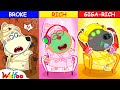 Poor Vs Rich Vs Giga Rich Kids,  How to Become The Top Spa? - Kids Pretend Play | Wolfoo Channel