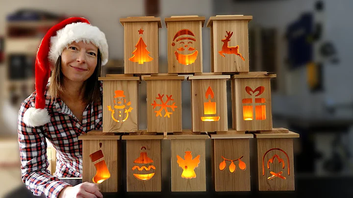 Wooden Christmas Lanterns | Easy woodworking project for the holidays