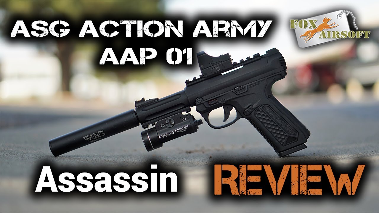 Pistolet AAP-01 Assassin Gaz Desert Action Army - Phenix Airsoft