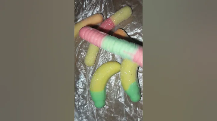 candy worms 🐛 gummy #shorts #youtubeshorts #satisfying #viral #trending #asmr