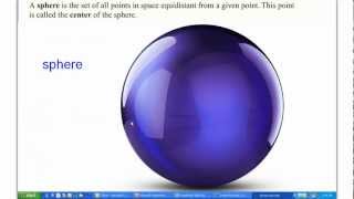 Day 05 - Spheres: Vocabulary, Surface Area and Volume