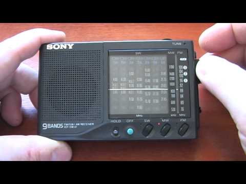 Sony ICF-SW22 AM/FM/SW Portable Radio Receiver - YouTube