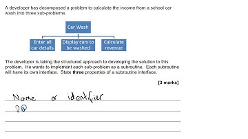 AQA Computer Science 3 2 11 Structured Programming Walking Talking Mock