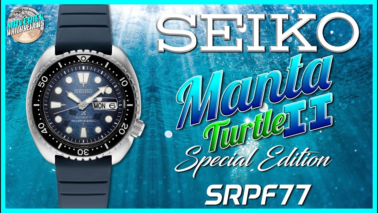 Redux! | Seiko Prospex Save The Ocean Dark Manta Turtle II Special Edition  SRPF77 Unbox & Review - YouTube