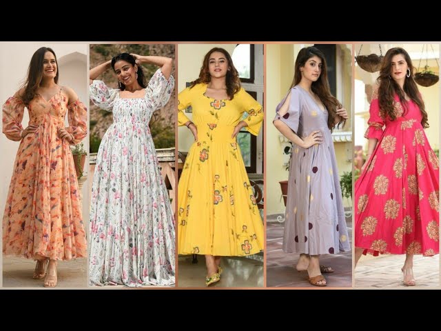 Knee length one piece dress Designs ll latest one piece designs 2020 -  YouTube