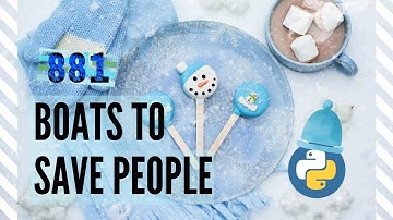 #881. Boats to save people | Medium | LeetCode Python 刷题日记