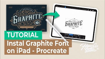Instal Graphite font with iFont app on iPad and use Procreate app