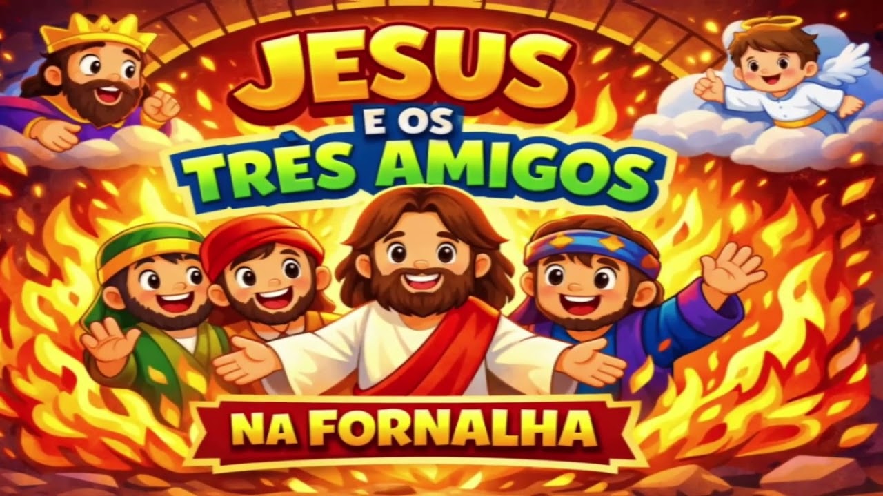 JESUS E OS TRÊS AMIGOS NA FORNALHA ARDENTE