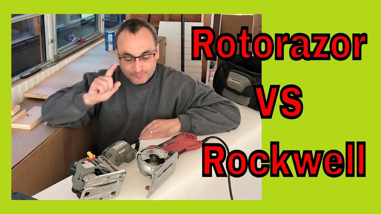 Rota Razor Rotorazor vs Rockwell Versacut mini skill saws for home use - YouTube