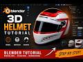 How to Create a 3D Racing Helmet in Blender | Step-by-Step Beginner Tutorial
