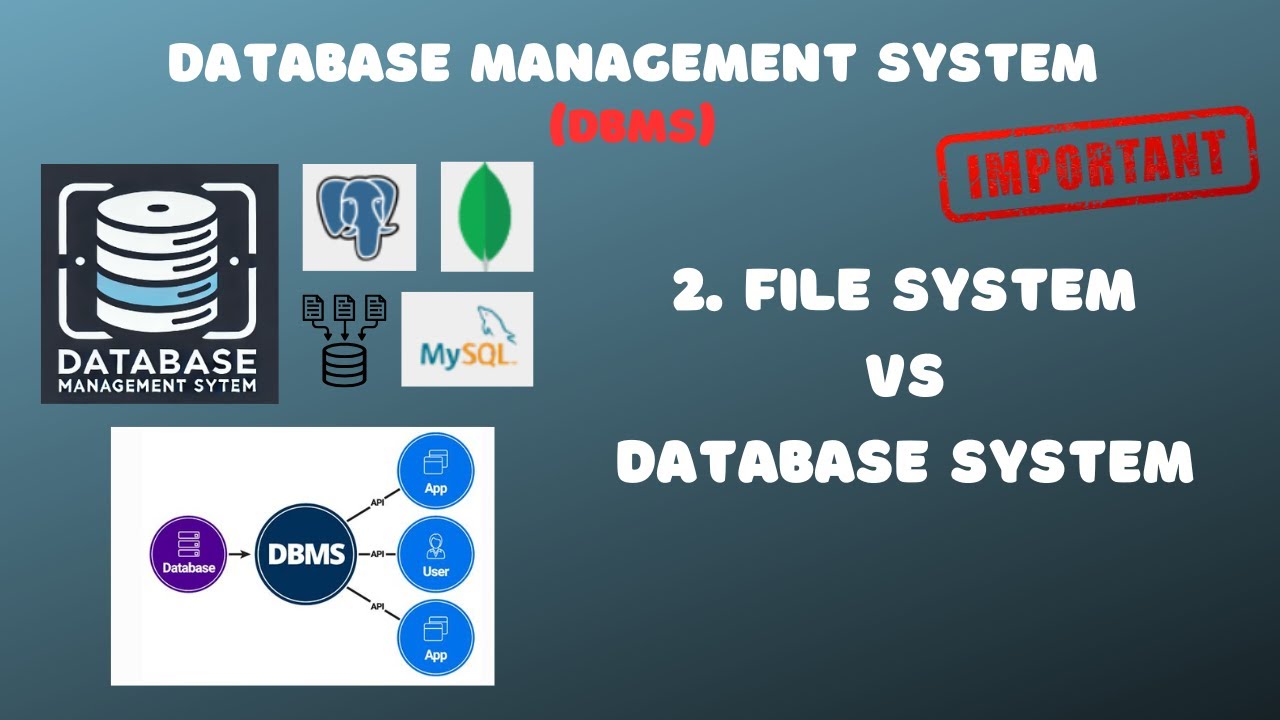 2. File System vs Database Approach | Differentiate between File System ...