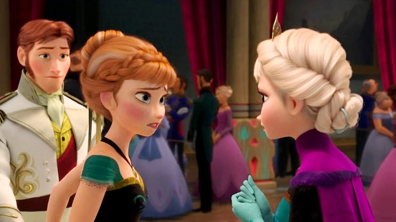 Frozen Anna Tells Elsa About The Wedding Eu Portuguese Youtube