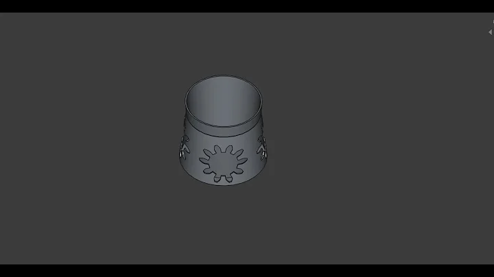 Small Trash Can Project to Practice.  #freecad