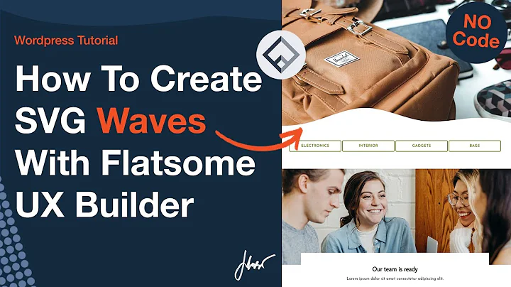 How To Create SVG Waves With Flatsome UX Builder