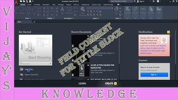 Field in AutoCAD | Tittle Block Automation Text | Layout Name | AutoCAD DWG Properties!!!!