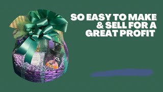How To Wrap Gift Baskets With Tulle: Making bows With Floral Satin Ribbon How To Wrap Gift Baskets With Tulle: Making bows With Floral Satin Ribbon