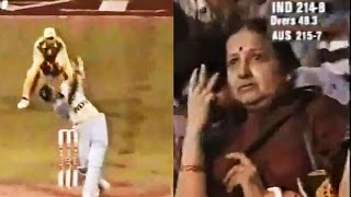 Kumble and Srinath get a thrilling win for India  Titan Cup 1996 | Kumble's mother cheering on