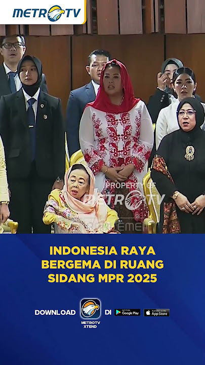 Download lagu Suasana Khidmat Menyanyikan Indonesia Raya di Sidang Tahunan MPR 2025 #shorts
