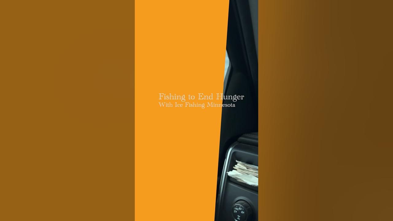 Fishing to End Hunger with team Ice a Fishing Minnesota October 2, 2021