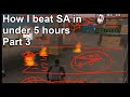 How I beat SA in under 5 hours (w/o Major Glitches) | SA Any% NMG in 4:59:15 Post Commentary Part 3