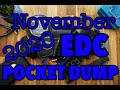 November 2020 Everyday Carry pocket dump