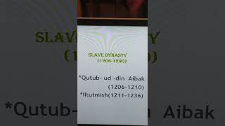 #historylecture series-123@kritikasinhag8882 The Slave Dynasty.