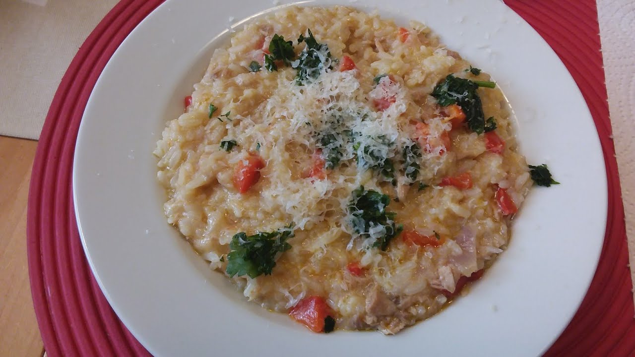 Risotto mit Paprika und Thunfisch / 40 Min./Thermomix TM6 TM5 - YouTube