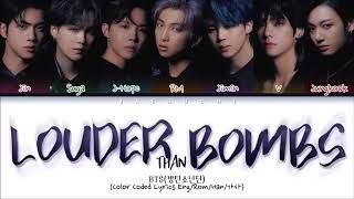 Bts - Louder Than Bombs Wtroye Sivan Color Coded Lyrics Engromhan가사