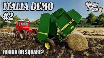 FS19 | ITALIA DEMO #2 / ROUND OR SQUARE? / Farming Simulator 19 PS5 | SUB CONTRACTS Let’s Play.