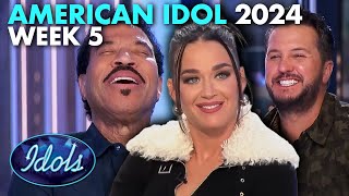 AMERICAN IDOL 2024 ALL WEEK 5 AUDITIONS