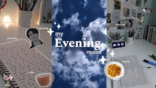 VLOG: my cozy and relaxing evening routine.☁️🌸 aesthetic & productive🌱