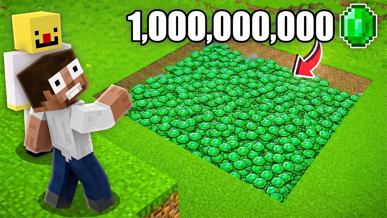 Minecraft, We Found BIGGEST Secret 1,000,000 EMERALD || Minecraft Mods