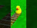 rubber duck swim into colored portal animation