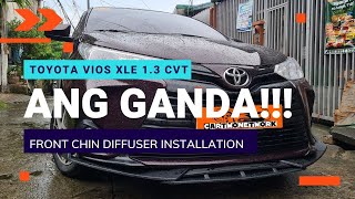 TOYOTA VIOS XLE 1.3 CVT: Installation of the Front Chin Diffuser