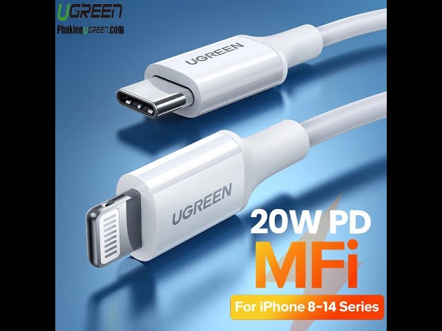 Cáp sạc USB Type C to Lightning Chuẩn MFI Apple Ugreen 70523