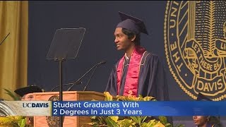 UC Davis Graduate Walks With Two Degrees In Three Years