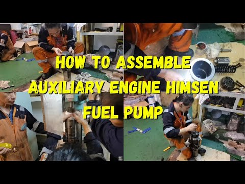 HOW TO ASSEMBLE AUXILIARY ENGINE HIMSEN FUEL PUMP - YouTube