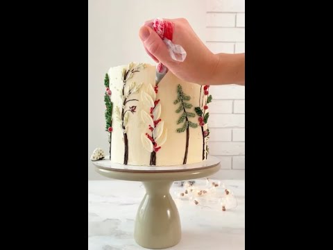 МКРИСОВАНИЕ КРЕМОМ на Торте с Залиной vsedelovtesteDrawing with cream on a cake