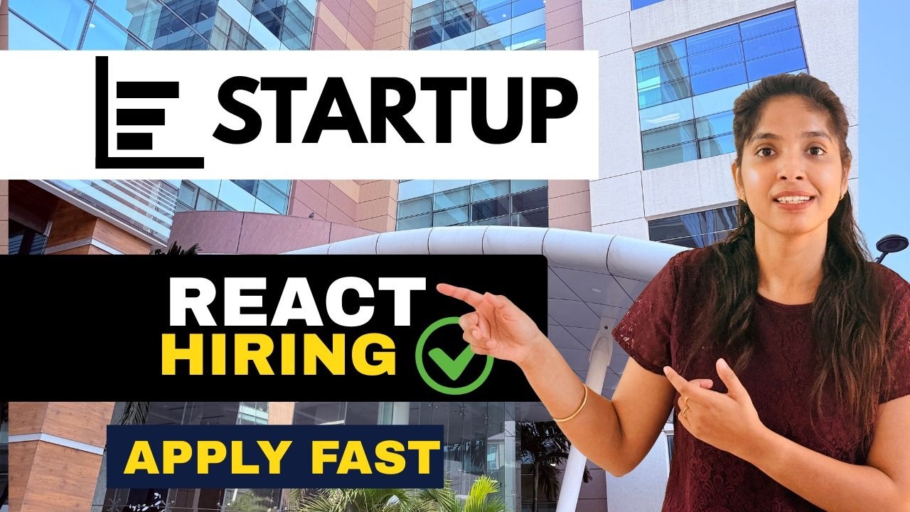 Startup React Developer Hiring 🚀 Freshers & Experienced | Apply Now ...