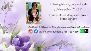In Loving Memory Of Juliana Alcide