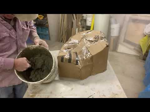 Making a rock using a cardboard form (part-1)