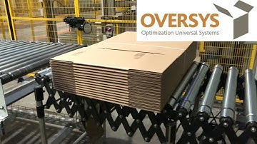 VIDEO OVERSYS U58841021 FLEXO FOLDER GLUER 3 COLORS WITH PREFEEDER, STRAPPING MACHINE AND PALLETIZER