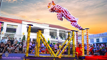 Múa Lân Hay Nhất Thế Giới 2020 LSR Hằng Anh Đường Lân Nhảy Xa 3m