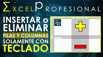 Insertar o Eliminar  Filas y Columnas en Excel en Segundos || Truco con Teclado || ExcelProfesional