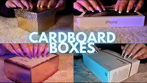 ASMR Tapping & Scratching on Cardboard Boxes Compilation (No Talking)