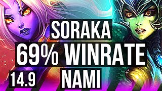 SORAKA & Jinx vs NAMI & Smolder (SUP) | 69% winrate, 2/2/16 | TR Grandmaster | 14.9