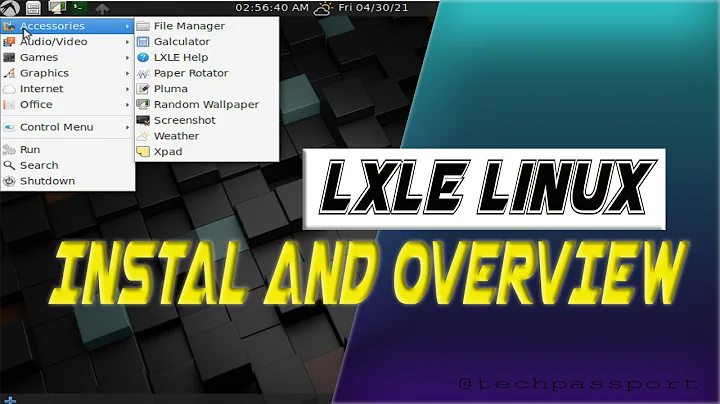 LXLE Linux Install And Preview