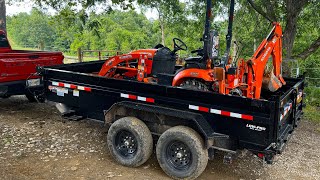 Will It Fit?  Subcompact Tractor in a 14' PJ Dump Trailer