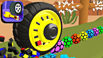 Wheel Smash 🚜💩🌭 All Levels Gameplay (iOS,Android)
